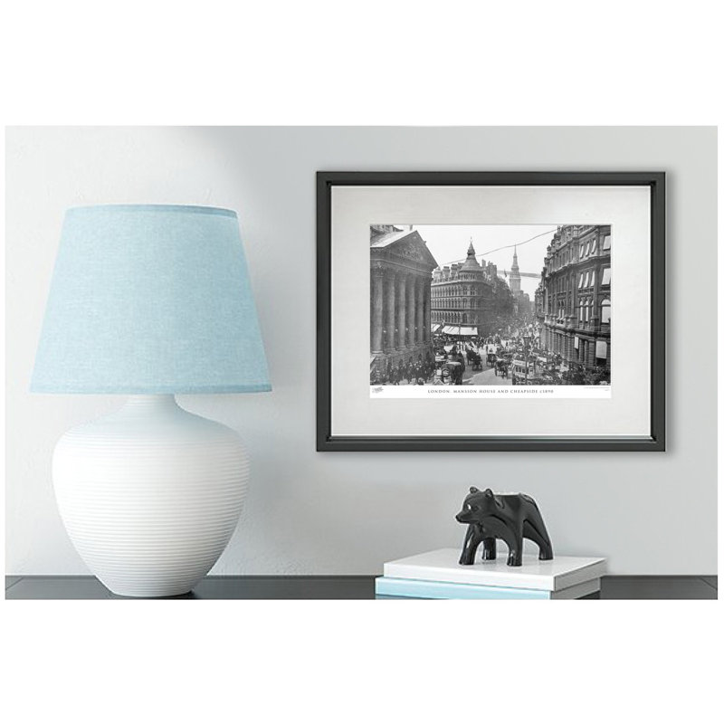 London, Mansion House And Cheapside C1890 by Francis Frith - Single Picture Frame Print, 28cm H x 36cm W x 2.3cm D