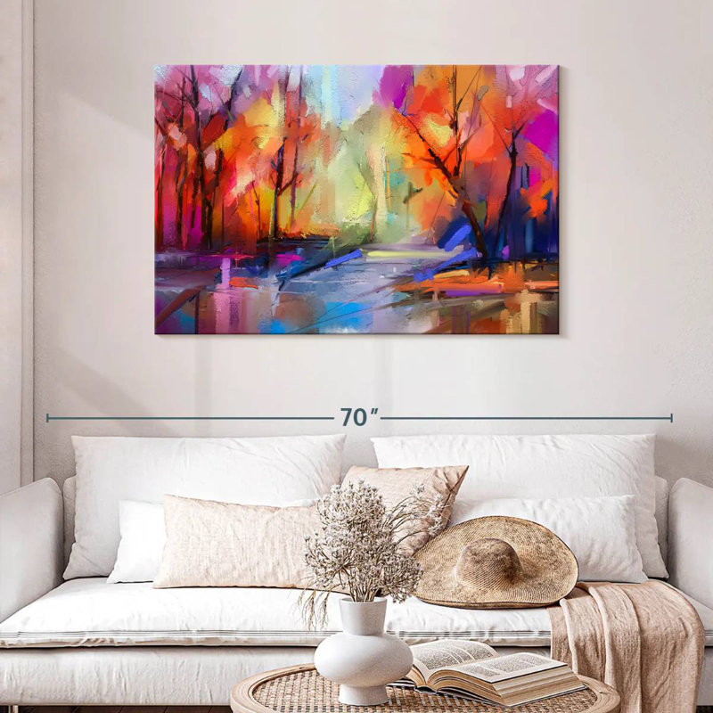 Avery Forest Lake - abstrait, H 30 po x l 45 po