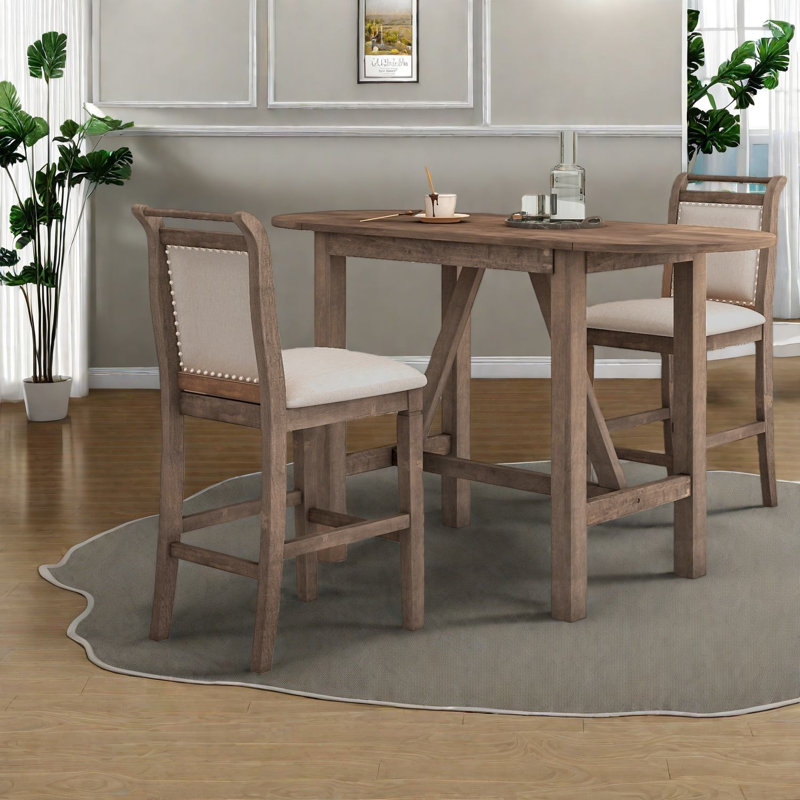 Ensemble de table de salle à manger extensible en bois (doit inclure à la fois la table et la chaise), Rustic Home