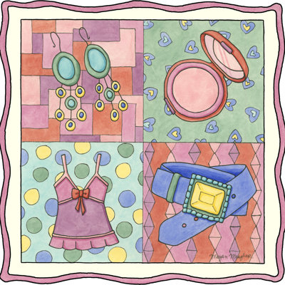 Shopping Spree IV by Megan Meagher - 1 Piece Wrapped Canvas Painting