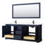 Ensemble de meuble-lavabo double 80 "avec miroir Avery-51712106-51712107-80216453