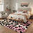 Verona Animal Leopard Print Machine Washable Pink / Beige / Black / Gray Indoor Area Rug with Non-Slip Backing-1334055423