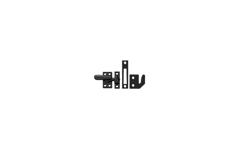 Hardware, Black, 1.3" H x 1.5 W x 0.5" D