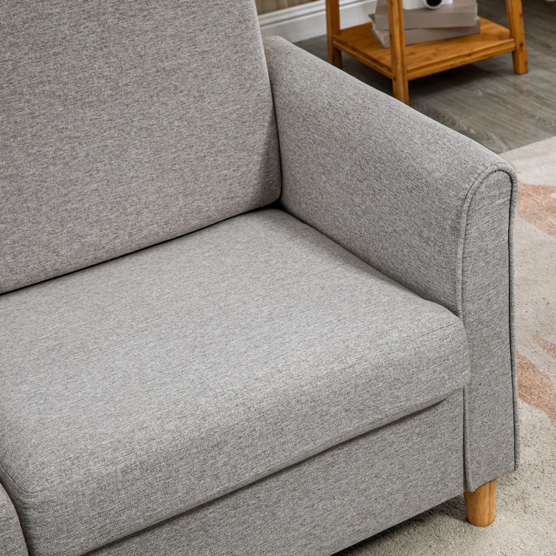 2 Seater Loveseat, Light Grey