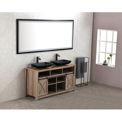 88 In. W X 38 In. H Super Bright Led Bathroom Mirror With Lights, Metal Frame Mirror Wall Mounted Lighted Vanity Mirrors For Wall, Anti Fog Dimmable Led Mirror For Makeup