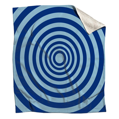 Couvertures concentriques à cercles bleus
