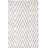 Meudon Natura Flat Weave Wool/Cotton Chevron Rug in Black/Ivory-1891809089