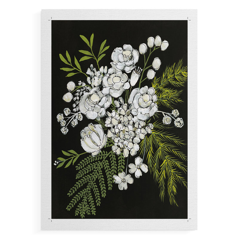 Alabaster Bouquet I - Impression sur toile seulement - NON-CADRE, H 48 po x l 32 po