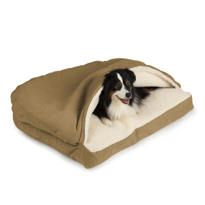 Lit pour chien Snoozer, Chameau, Grand (l 40 po x P 30 po x H 8 po), Grand (41 à 70 lb)