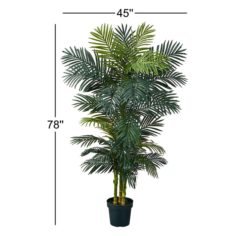 78'' Faux Palm Tree in Pot
