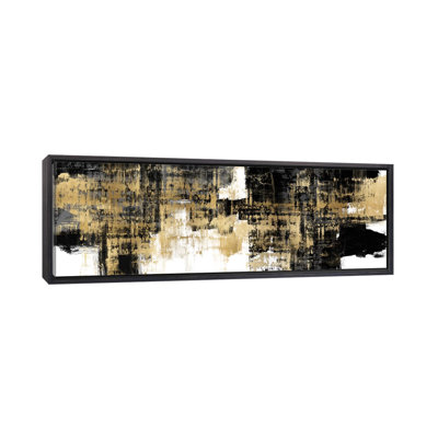 " Amplified Gold On Black " by Alex Wise Painting Print
