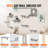 Wall Mounted Cat Shelves Tree with Jump Boards Hammock Sofa Grip Set of 6