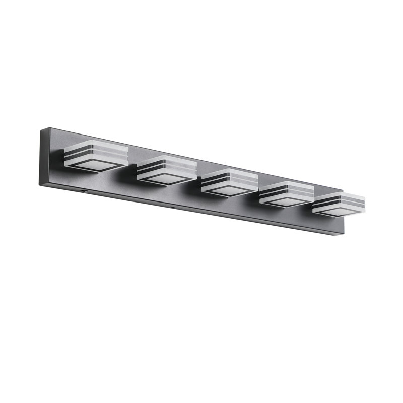 Dimmable Energy-efficient Led Vanity Light Iron Sleek Design For Bathroom