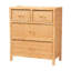Cejda Rattan and Mahogany Solid Wood Accent Cabinet