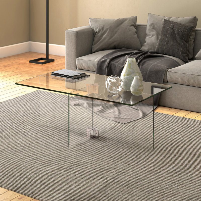 Chamaine Glass Top Coffee Table