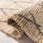 Tapis géométrique en jute et en coton tissé à la main Frederika-742882536