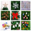 Arbre de Noël artificiel 5 pi avec lumières DEL écoénergétiques, comprenant 109 jupes d'arbre suspendues et garde-corps-549328446