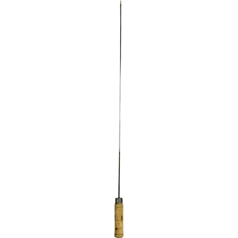 Stainless Steel Skewer and Shish Kebab, 0.6cm H x 60.96cm W x 0.6cm D