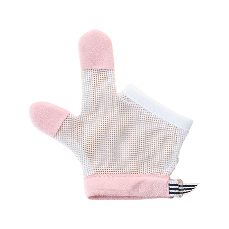 Couvre-pouce Mains, pouces, nuit de bébé, manger, mains, ongles pour enfants, gants pour enfants, doigt, Pink