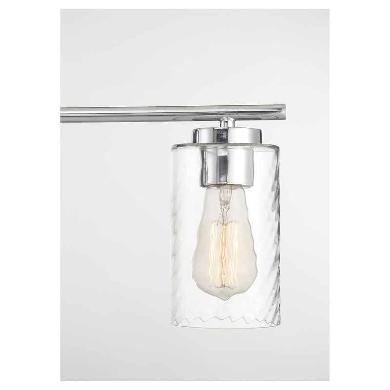 Yvonne 3-Light Dimmable Vanity Light in Chrome, Chrome