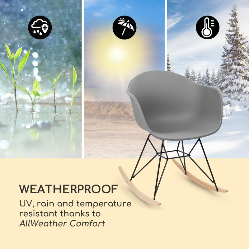 Outdoor Chair, Grey/Brown/Blue
