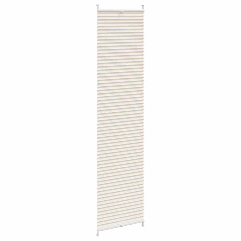 Room Darkening Pleated Blind, Cream, 40cm W x 200cm L