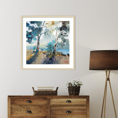 «Aspendale Walk» par Craig Trewin Penny, impression d'art mural en bois encadré