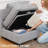 Uthyr Chenille Oversized King Sofa Bed Storage Sleeper Convertible U Shaped L Shaped Couch Modular Sectional Sofa With Detachable Washable Cushion-106913480-106913397