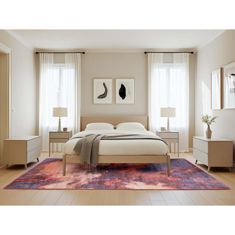 Abstract Indoor Rug, Rectangle 5' x 8'