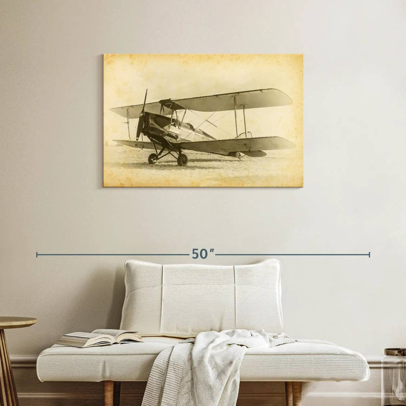 Croquis d'avion Mehar Vintage, H 24 po x l 36 po