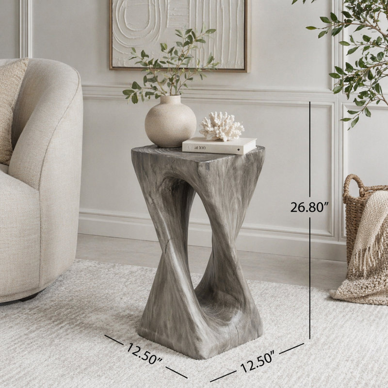 Table d'appoint d'extérieur, Gris
