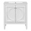 Ensemble de meuble-lavabo 60 po avec lavabo double, lavabo en céramique, portes à fermeture en douceur avec tablette, tiroir de rangement-855377685