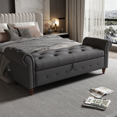 Banc de lit 63 po capitonné