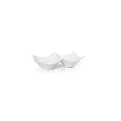 Plat de service double divisé Origami