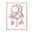 Toile naturelle avec cadre flottant