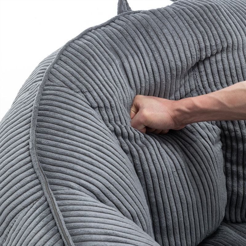 Giant Bean Bag Chair Sofa For Adults Teens, Comfy Corduroy Large Bean Bag Chairs With Armrests For Bedroom Living Room, Adult Beanbag Lazy Sofa Couch Chairs With Filler Included