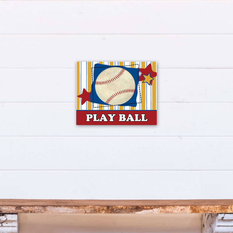 Art sur toile play ball Wagaman, H 11 po x l 14 po x P 1,25 po
