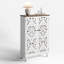 Armoire de rangement de 47 po de hauteur avec tablettes, armoire d'appoint élégante avec 2 portes et buffet polyvalent, blanc-486056277