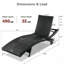 80" Patio Wicker Chaise Lounge Chairs Set of 2-760353583