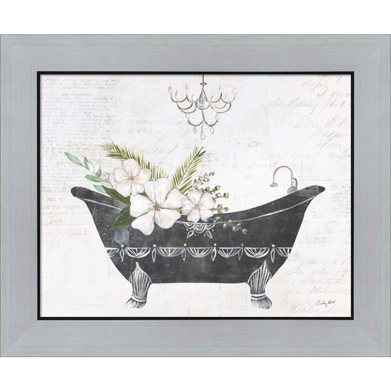 «Floral Bath I» par Courtney Prahl - impression encadrée