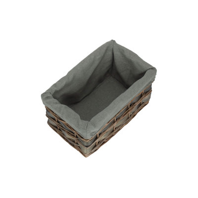 Wicker Lined Scandi Style Storage Basket
