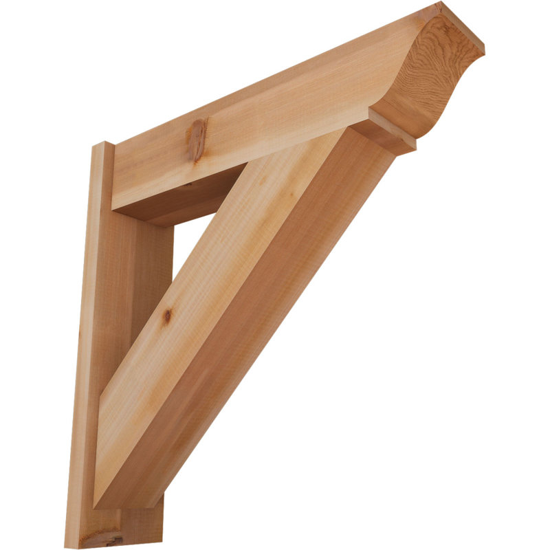 Persienne traditionnelle en bois rustique, P 30 po x H 30 po, Cèdre rouge occidental l 7 1/2 po (lisse)