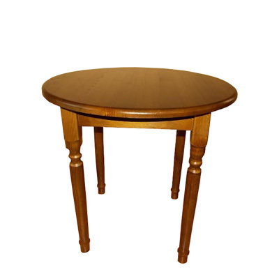 Najarian Pine Oval Solid Wood Dining Table