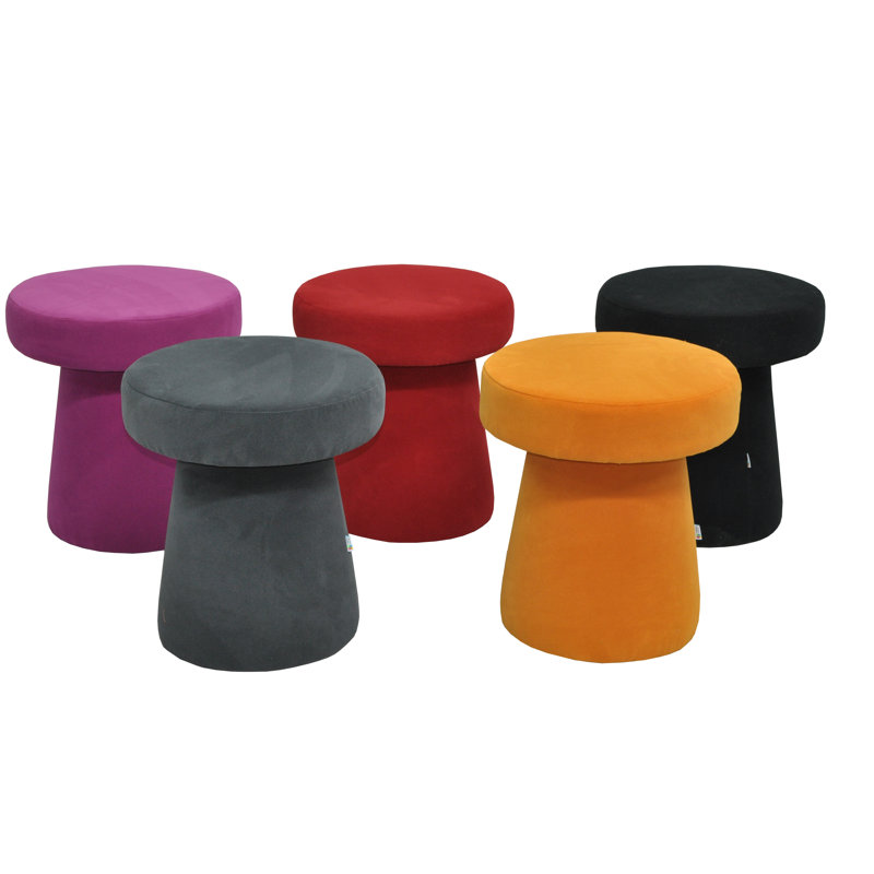 Solid + Manufactured Wood Accent Stool, Yellow