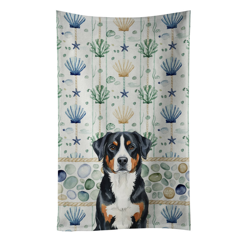 Serviette de cuisine en verre pour chien, Grand bouvier suisse