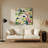 Birds Bananaquit Beige Metal Wall Art