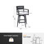 Chaises de bar pivotantes 2 pièces Modern Modern