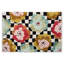 Checkerboard In Bloom Bath Rug