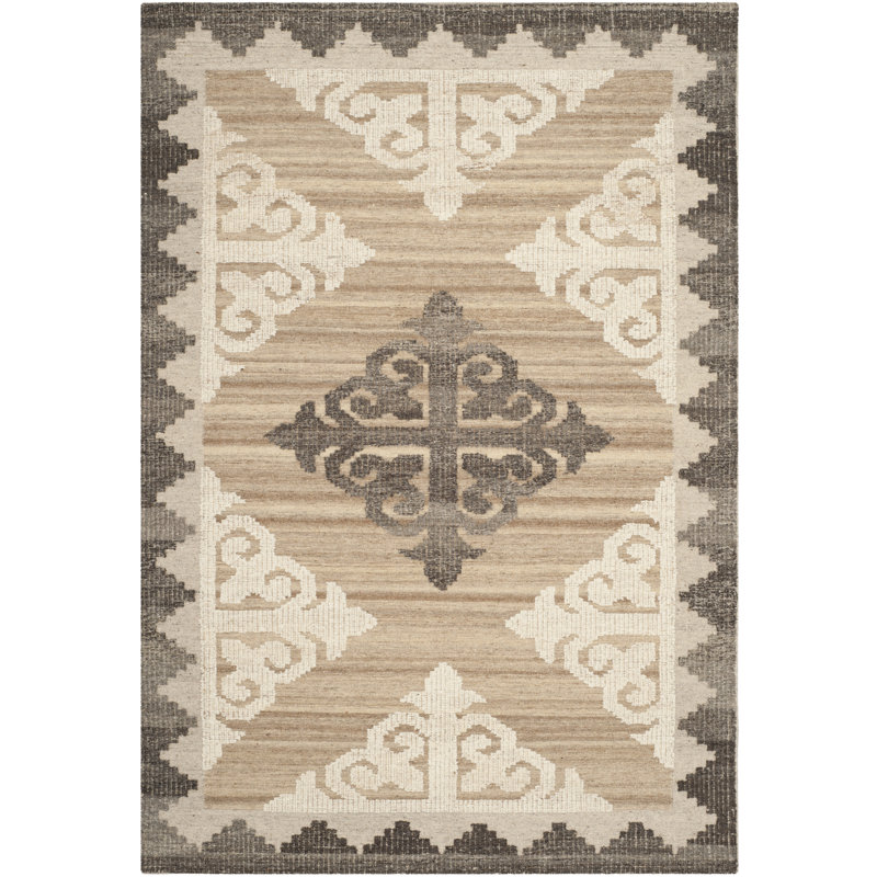 Faust Moroccan Wool Hand Woven Area Rug, Rectangle 243 x 304cm