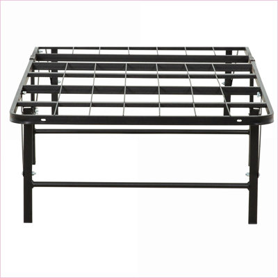 Twin XL Metal Platform Bed Frame - No Box Spring Needed, Sturdy with Under-Bed Storage, Black